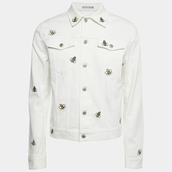 Dior Other - Dior X Kaws White Bee Embroidered Denim Jacket